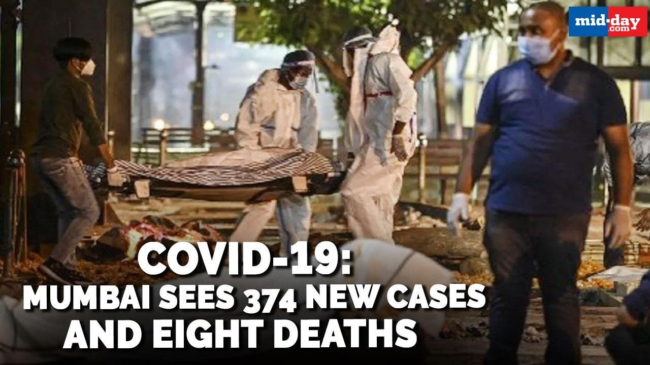 Covid-19: Mumbai sees 374 new cases and eight deaths