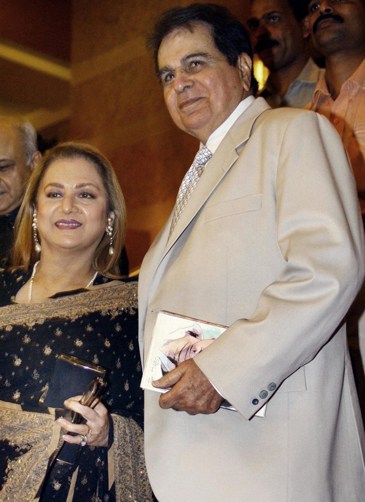 Dilip Kumar met Saira Banu, his wife of over five decades, at a party. She was 22 and he, 45. The couple married in 1966. Saira Banu was a constant by Kumar’s side, supporting him through the years and speaking for him when he was no longer in a position to