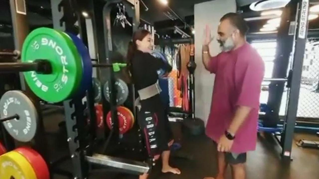 Disha Patani impresses in new workout video; lifts an 80 kg barbell