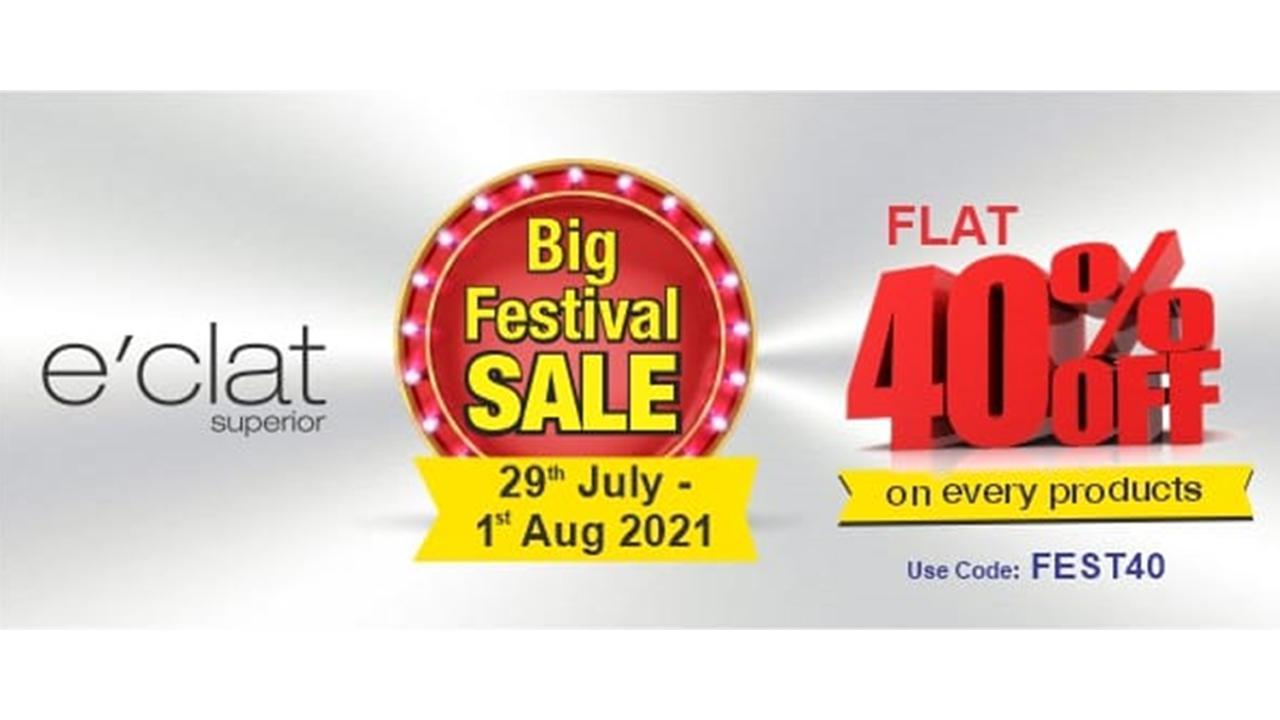 Skincare & Wellness brand e’clat holds their Big Festival Sale with 40 percent off