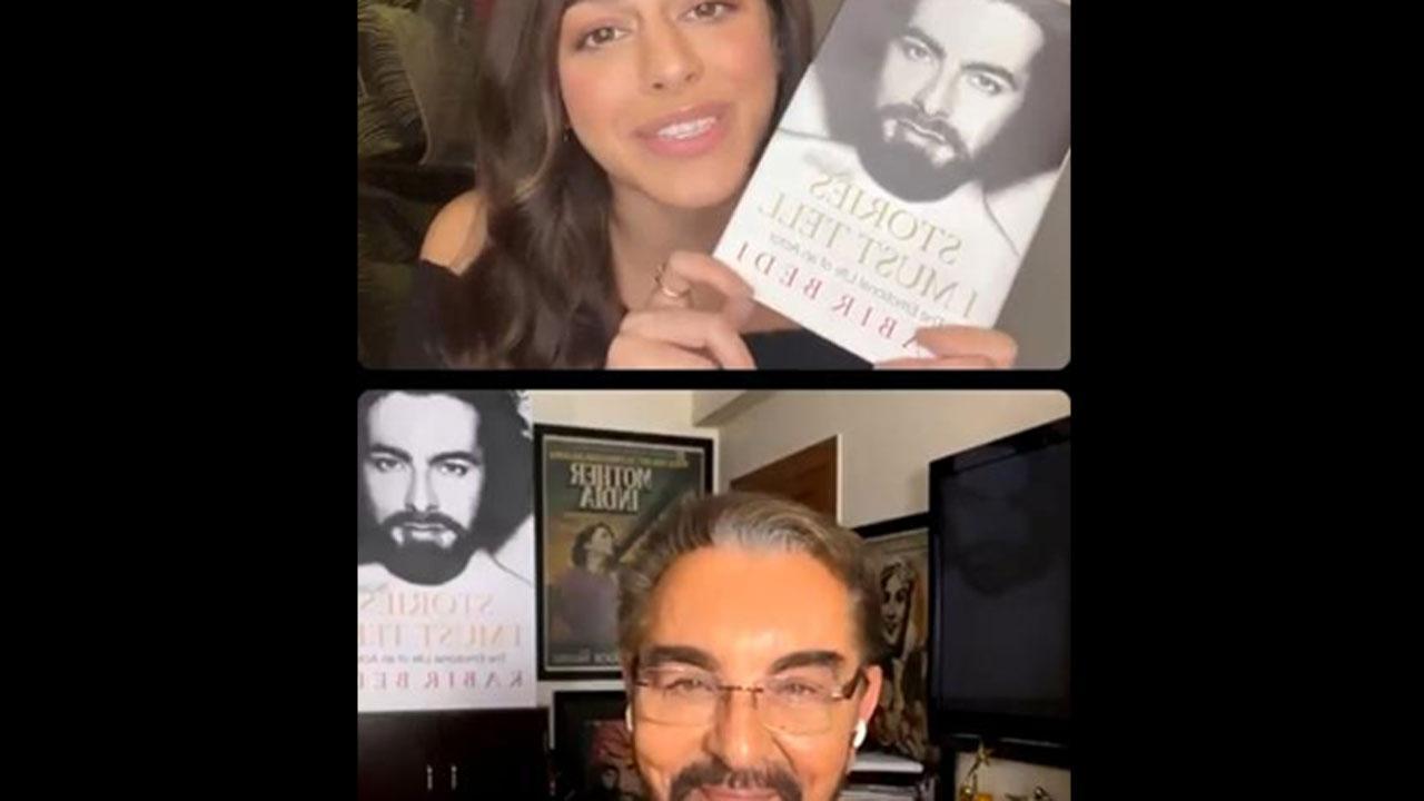 Alaya F and Kabir Bedi celebrate the success of his book 'Stories I Must Tell'