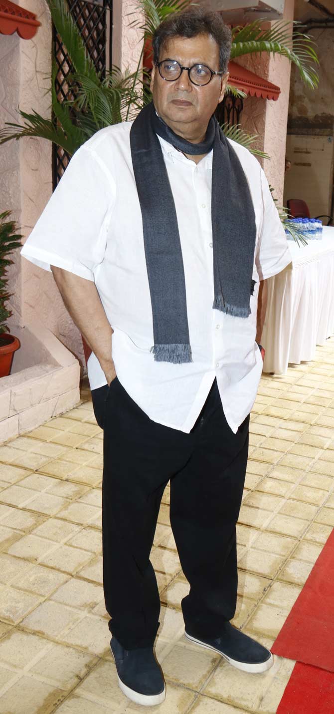Subhash Ghai poses for the cameras at the event for a pre-school and daycare&nbsp;centre in Andheri