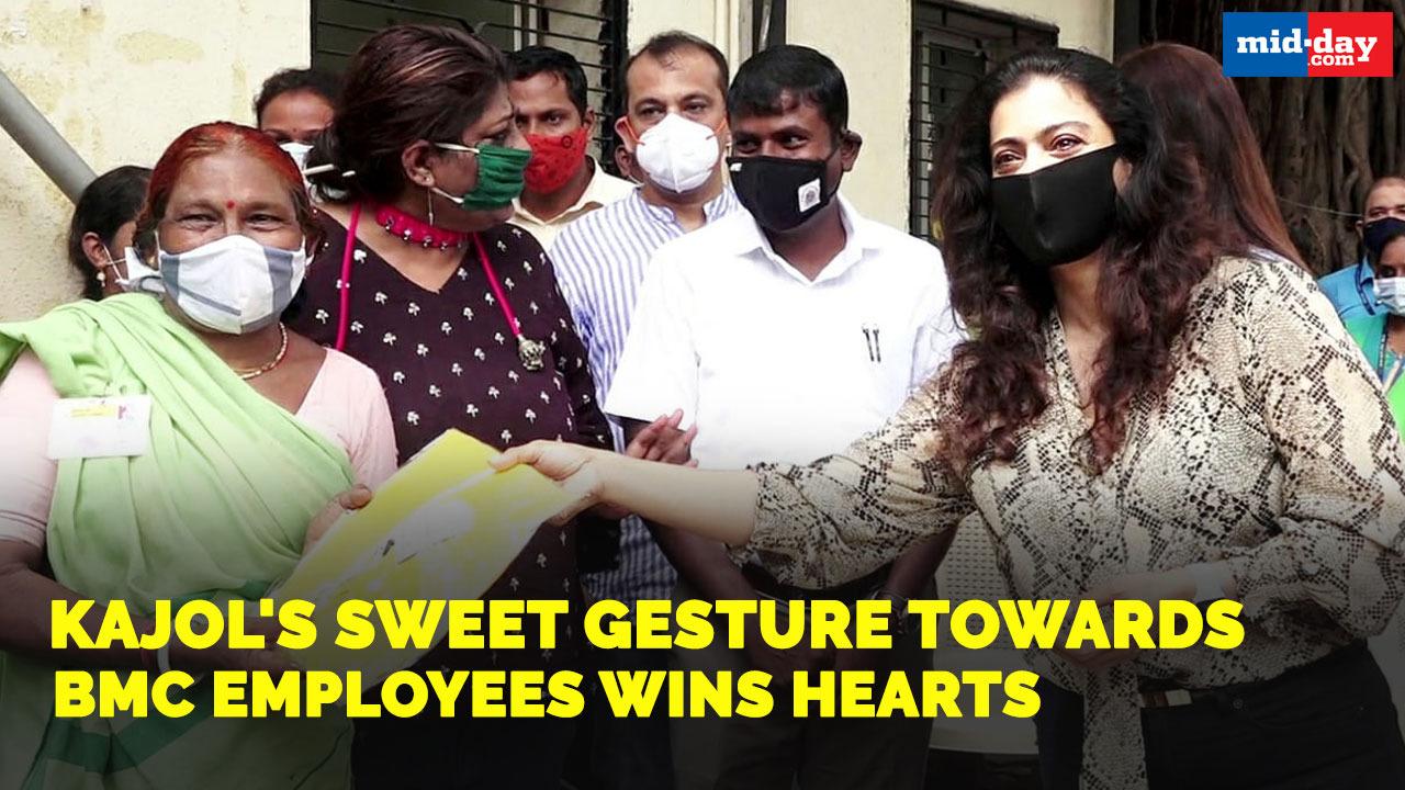 Kajol's sweet gesture towards BMC employees wins hearts