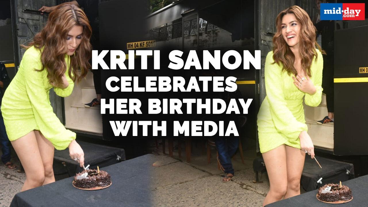 Kriti Sanon celebrates her birthday with media