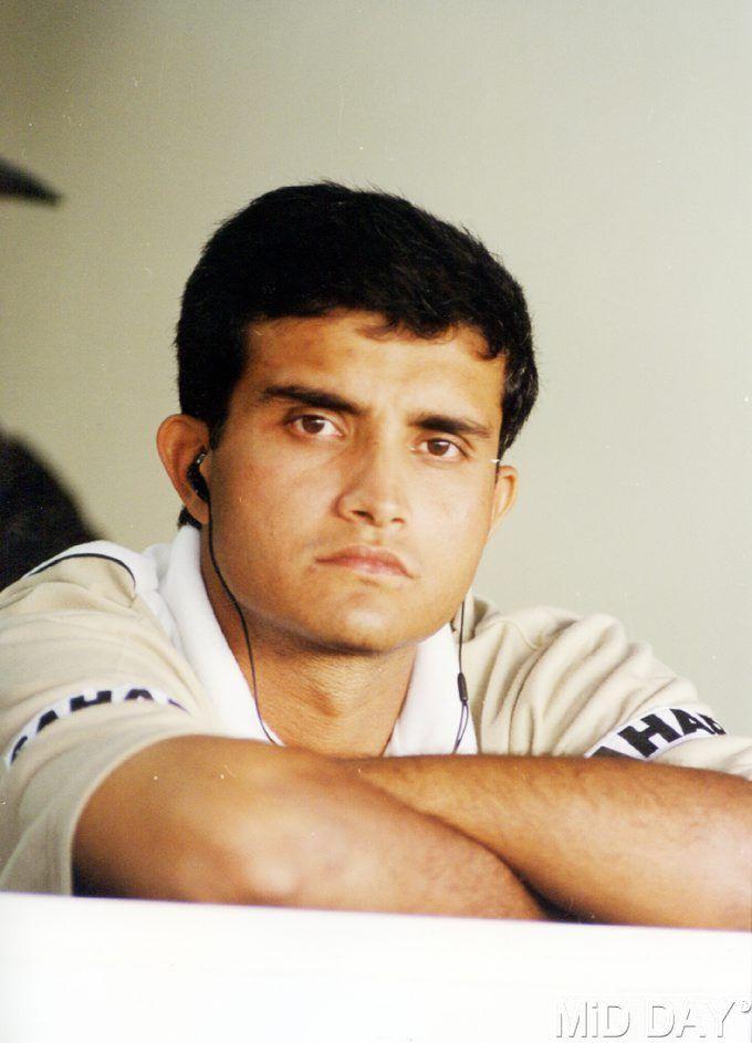 In picture: A rare sight of Sourav Ganguly listening to some music during a break.