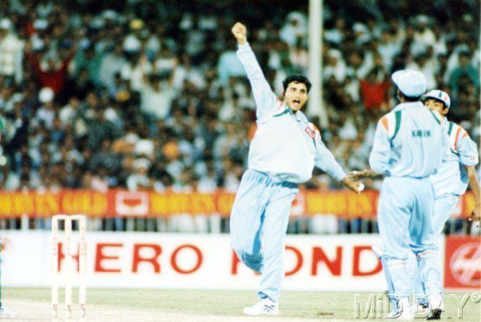 In picture: Sourav Ganguly seen here celebrating a wicket