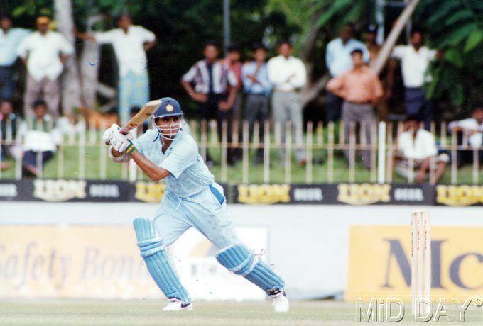 In picture: Sourav Ganguly playing one of his favourite shots on the off-side