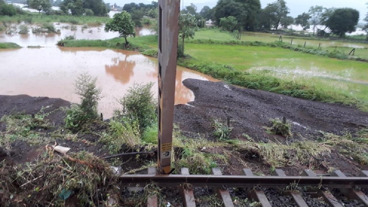 Maharashtra: Heavy rains wash out rail tracks near Kasara Ghat; train services hampered