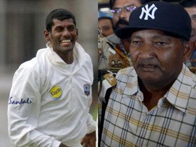 A West Indian leg break bowler, who played 5 Tests and 24 ODIs for West Indies, Mahendra Nagamootoo is the nephew of two of Windies legendary batsmen -- Alvin Kallicharan (right) and Rohan Kanhai (not in picture). Pic./AFP