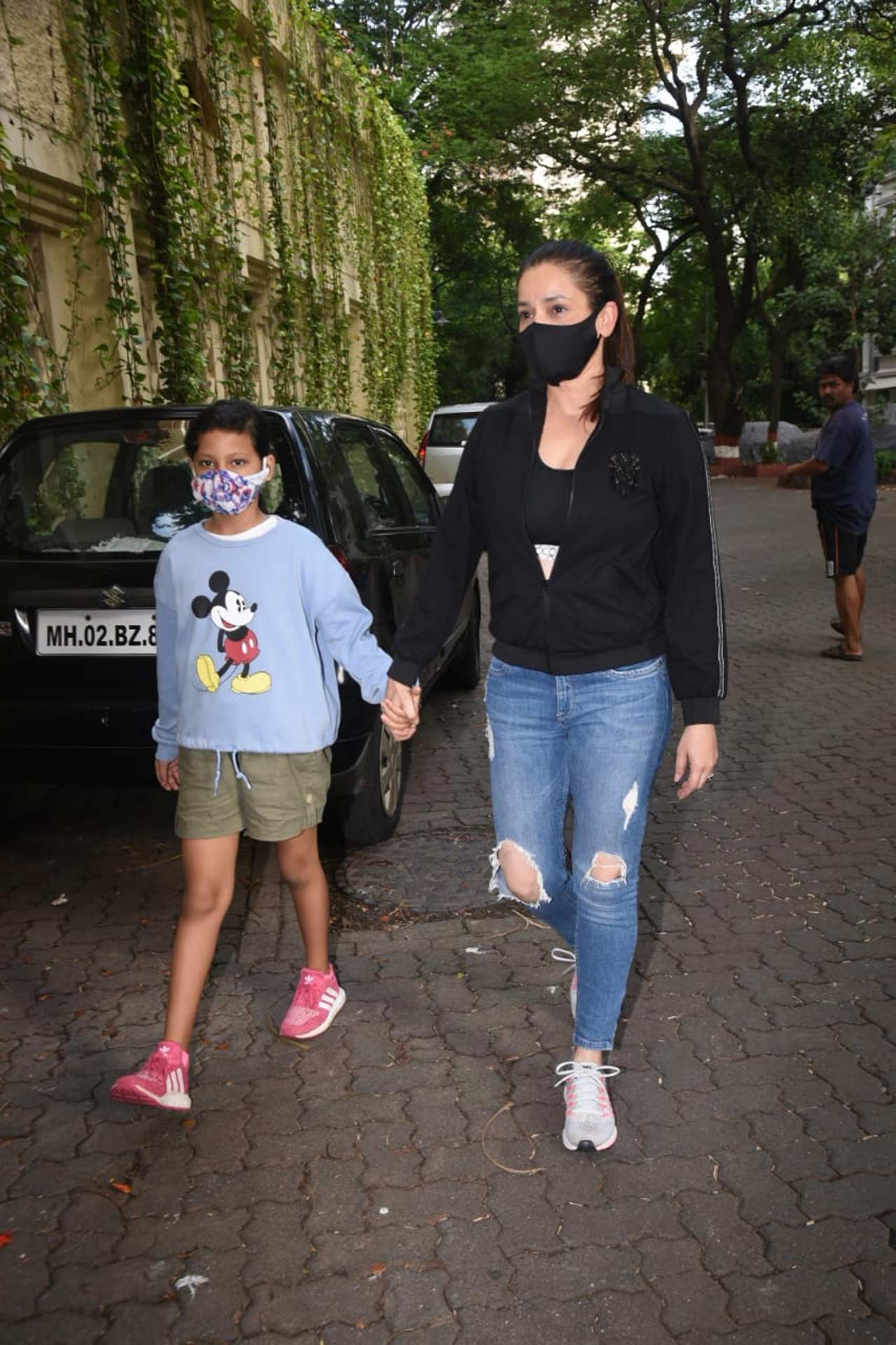 Neelam Kothari was snapped with her daughter Ahana near their residence in Bandra, Mumbai. Speaking about Neelam, the actress was last seen in Netflix' reality show Fabulous Lives of Bollywood Wives. All pictures/Yogen Shah