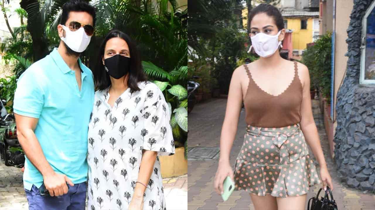 Mira Rajput, Shahid Kapoor, Angad Bedi, Neha Dhupia snapped in Bandra