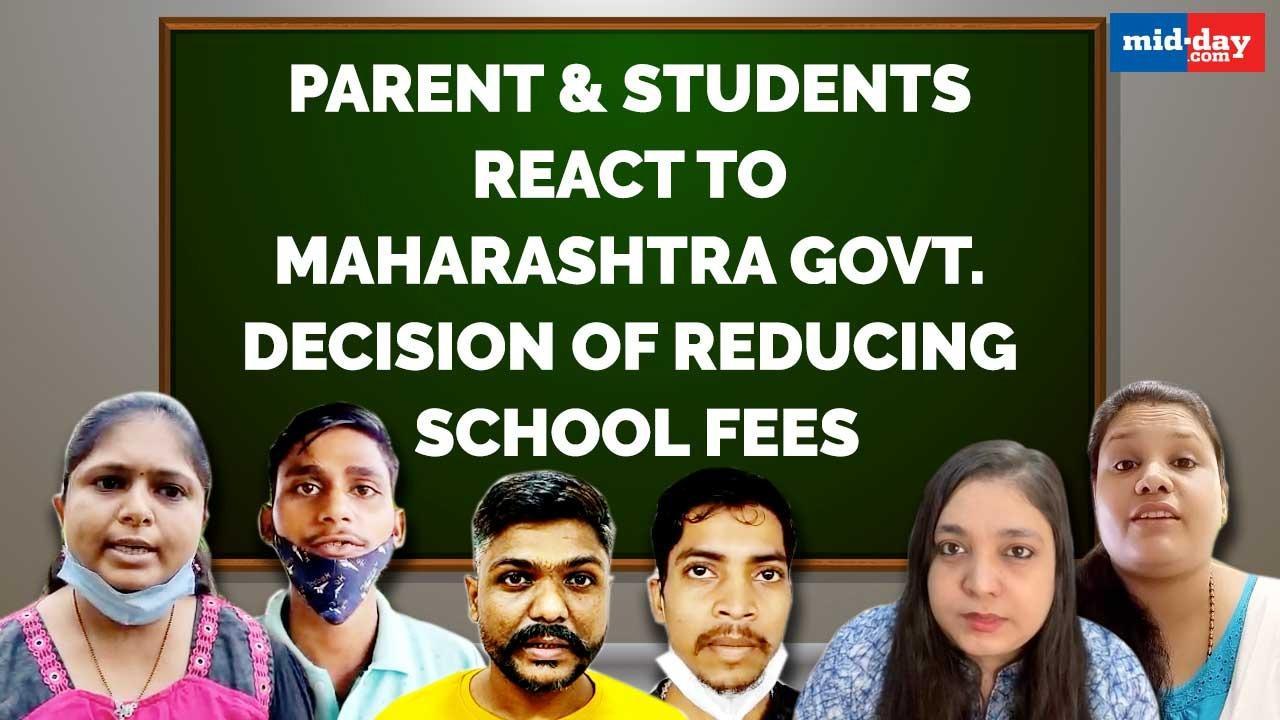 Parents & students react to Maharashtra govt. decision of reducing school fees