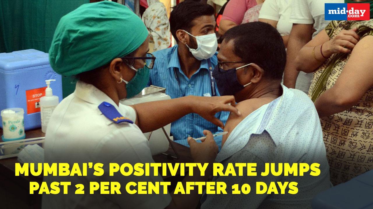 Mumbai’s positivity rate jumps past 2 per cent after 10 days