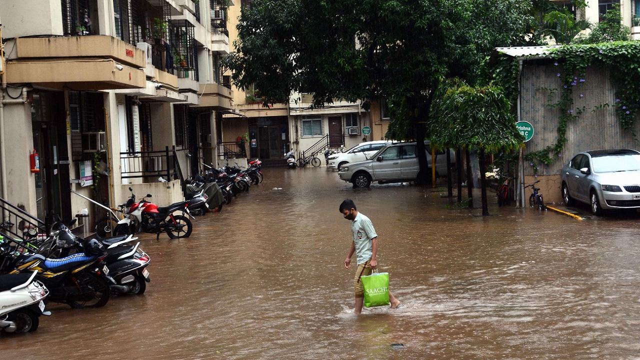 Around 250 residents of a slum-dominated area in Mumbai's Kurla were evacuated on Friday morning as Mithi river swelled up following heavy rains in the city and its suburbs, which also affected the local train services, officials said. However, as water level of the river later subsided, these people returned to their places, they said.