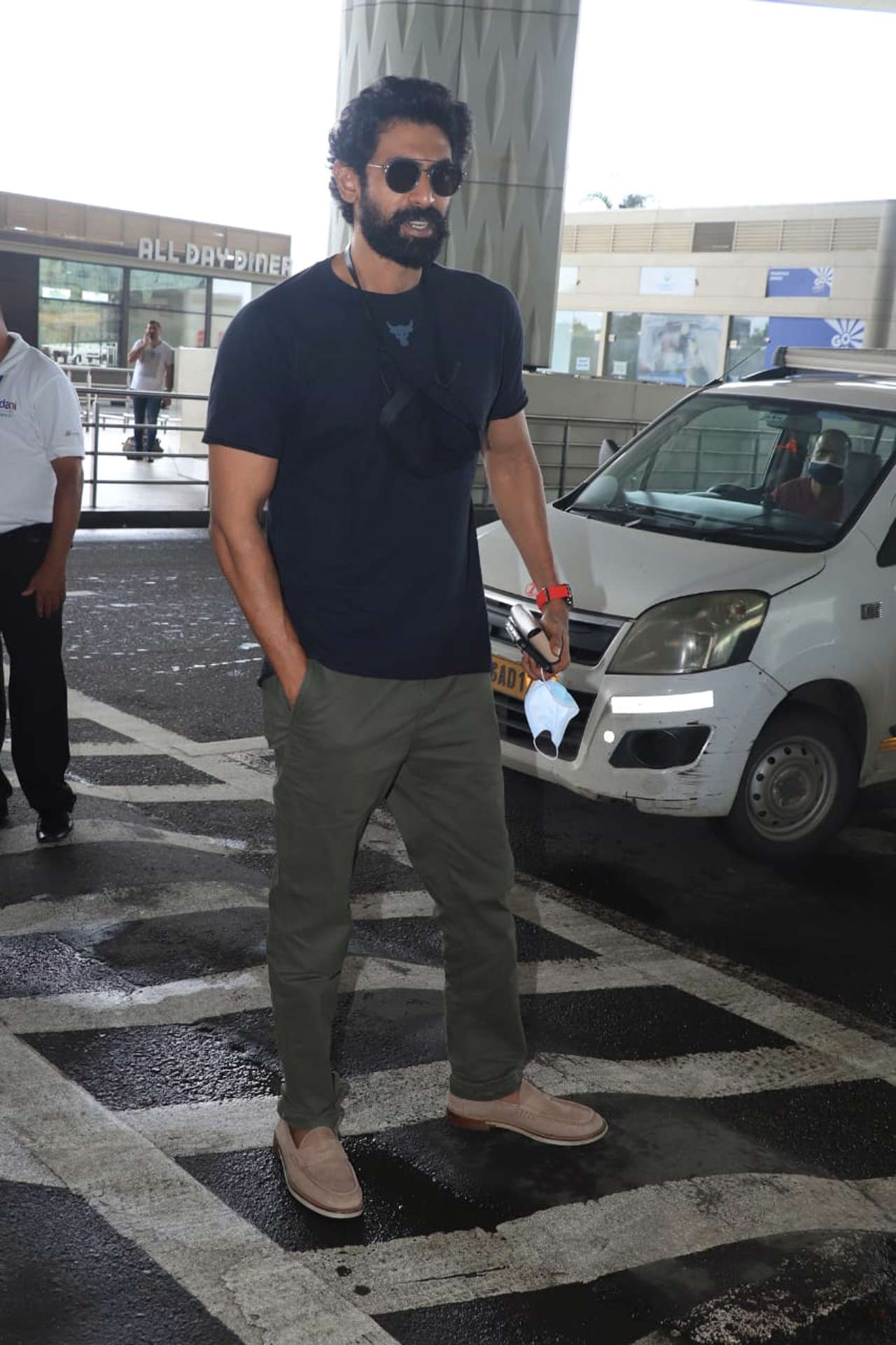 Rana Daggubati was also smiled when snapped at the Mumbai airport. The actor tied the knot with Miheeka Bajaj in August 2020, and the duo will celebrate one year of togetherness soon. On the work front, Rana will be next seen Haathi Mere Saathi.