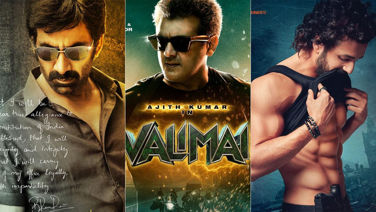 South cinema buzz: Ajith's 'Valimai', Ravi Teja's 'Ramarao On Duty', Akhil Akkineni's 'Agent' posters out