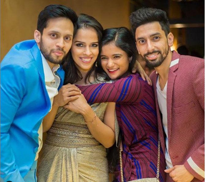 India's ace badminton star Saina Nehwal got married to long-time boyfriend and fellow badminton star Parupalli Kashyap on December 14, 2018 in a private ceremony in Hyderabad.
In pic: Saina Nehwal posted this picture captioned, 