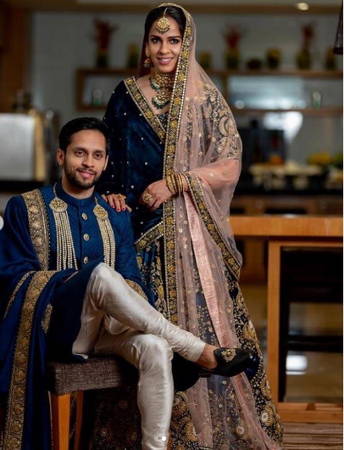 Parupalli Kashyap posted this royal picture from his and Saina's wedding reception and captioned it, 