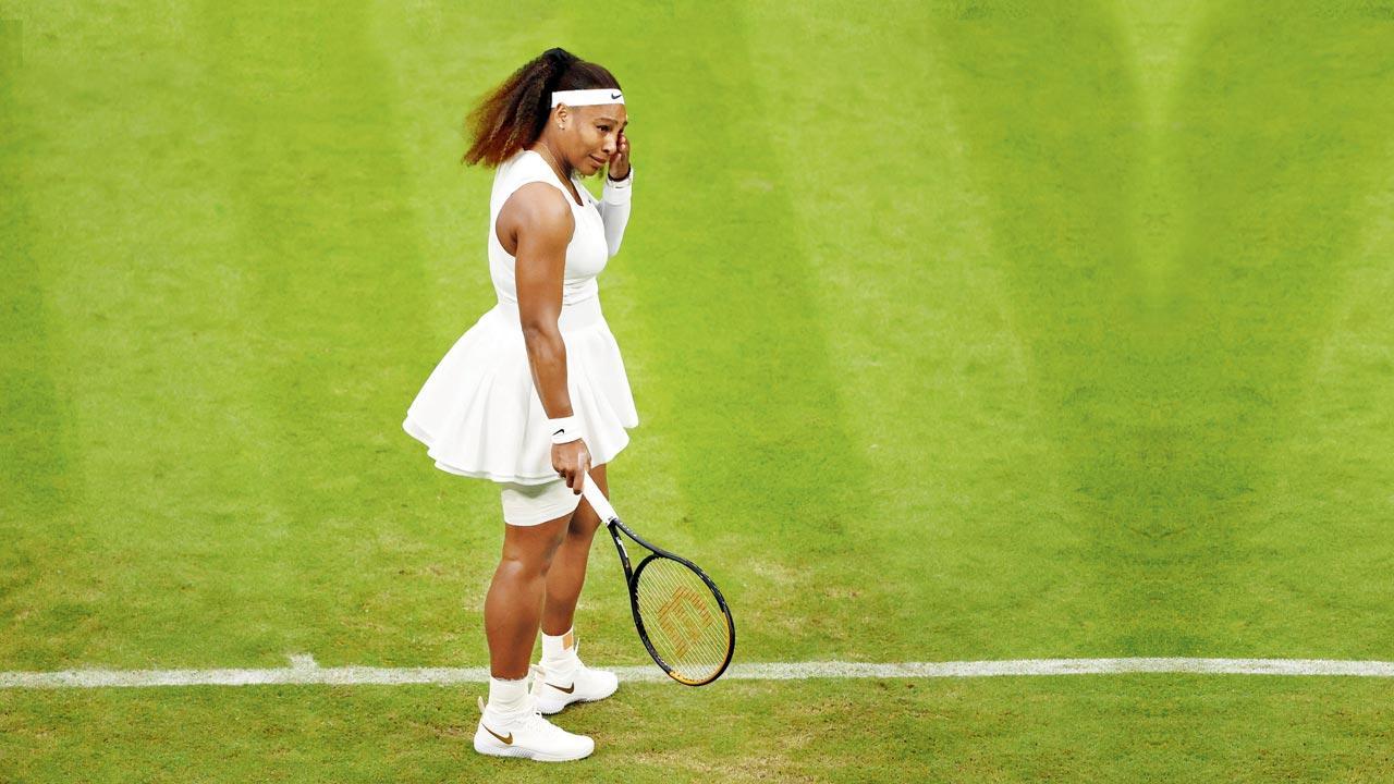 Heartbroken: Serena Williams after withdrawing from Wimbledon due to injury