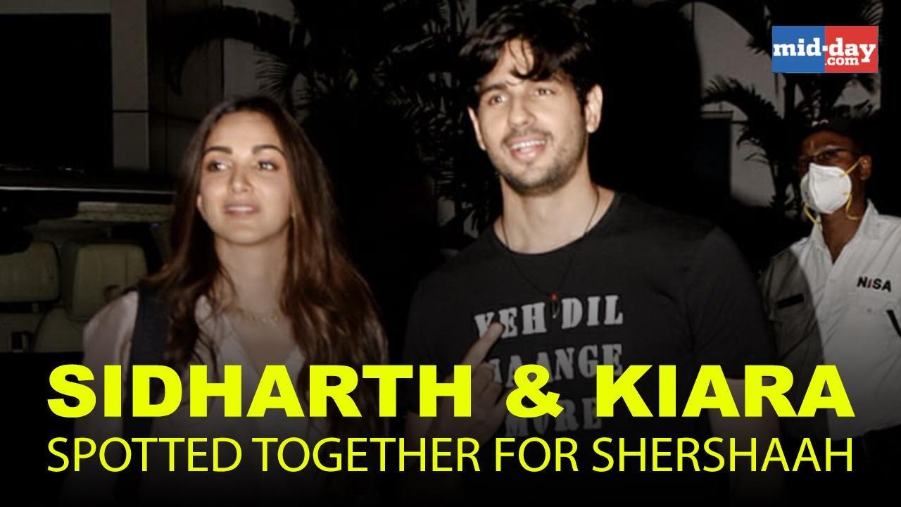 Sidharth Malhotra and Kiara Advani spotted together for 'Shershaah'