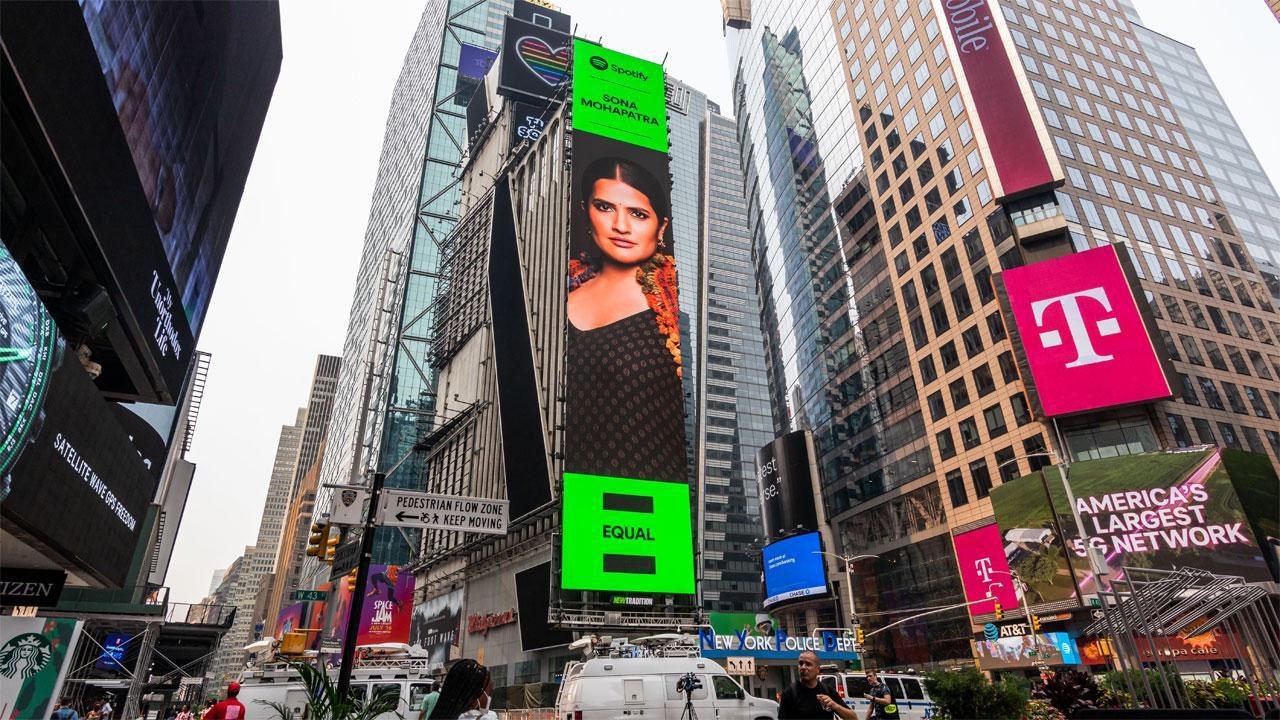 Sona Mohapatra Makes Her Times Square Billboard Debut