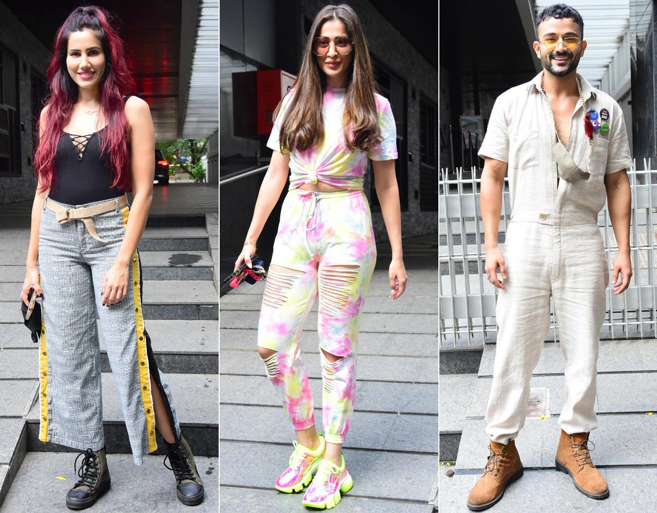 Sonnalli Seygall, Sahil Salathia, Raai Laxmi too were snapped outside the same restaurant in Bandra. 