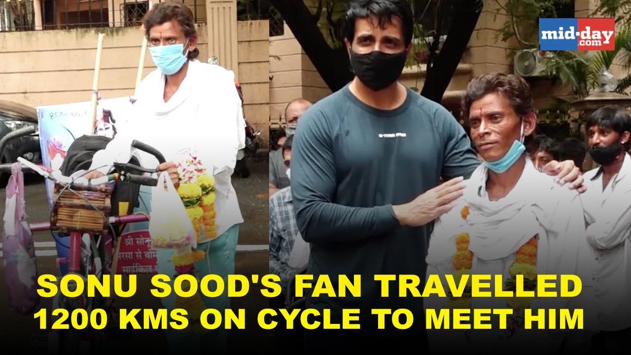 Sonu Sood's fan travelled 1200 kms on cycle to meet him