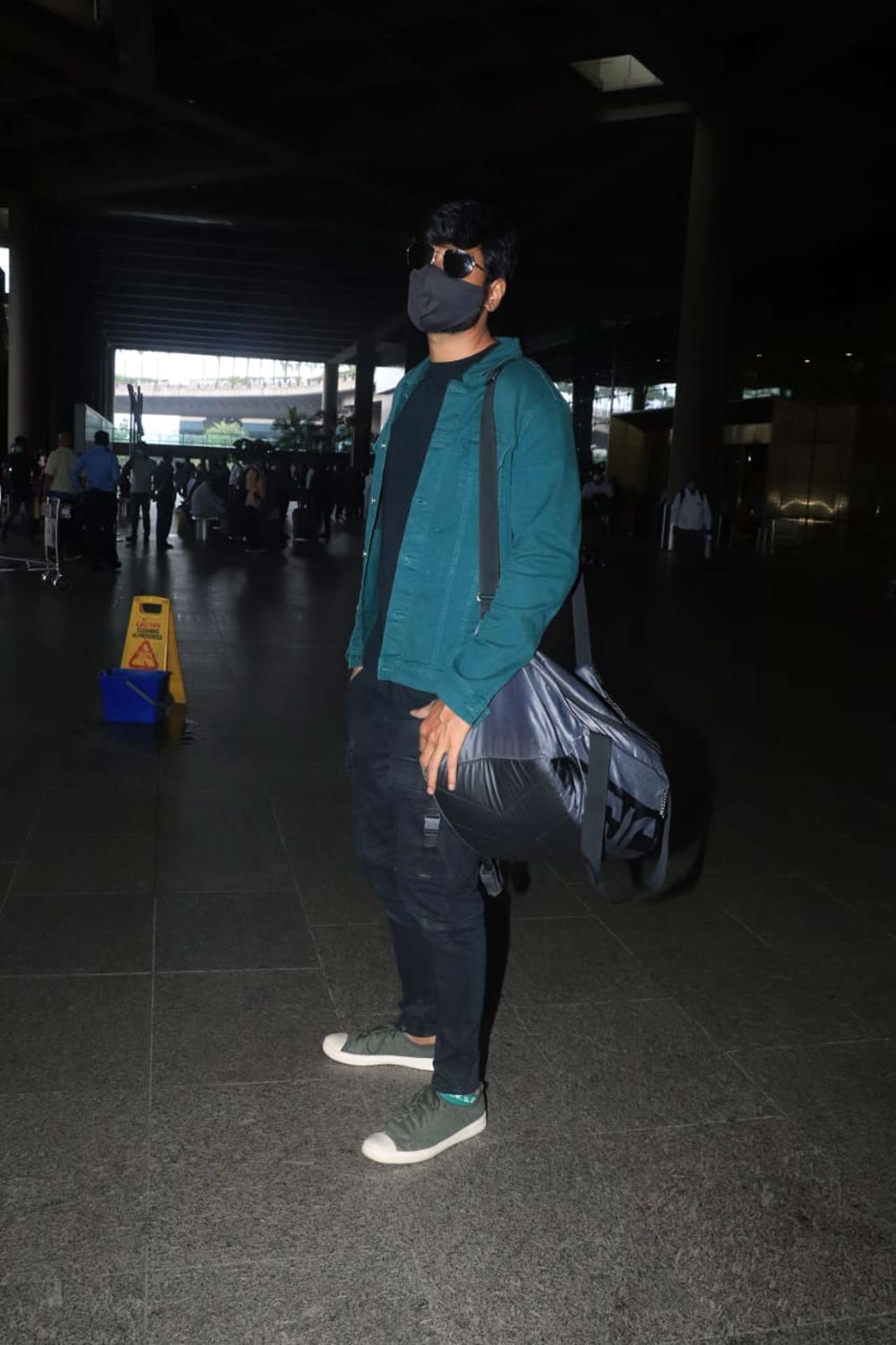 Popular actor Sundeep Kishan was also spotted at the Mumbai airport.