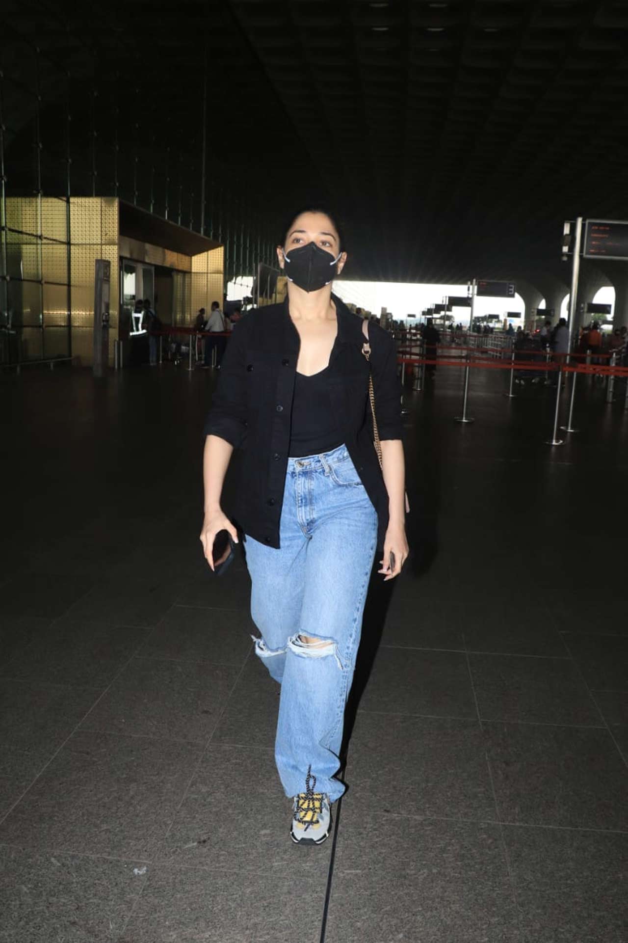 Tamannaah Bhatia, who was recently seen in the web series 'November Story' on Disney+ Hotstar VIP, was also spotted at the Mumbai airport. On the work front, she is now gearing up for the Telugu remake of the Hindi thriller 'Andhadhun'. The Telugu version is directed by Merlapaka Gandhi.