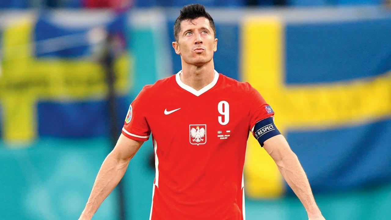 Poland captain Robert Lewandowski: Early Euro exit difficult to accept