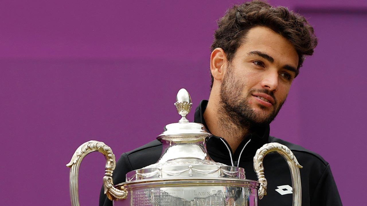 Matteo Berrettini overcomes Cameron Norrie, clinches Queen's title