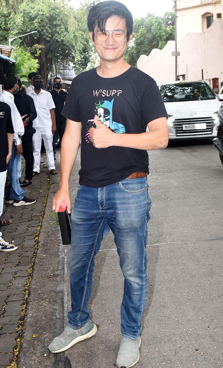 Singer-actor Meiyang Chang was also spotted at the same restaurant in Bandra.