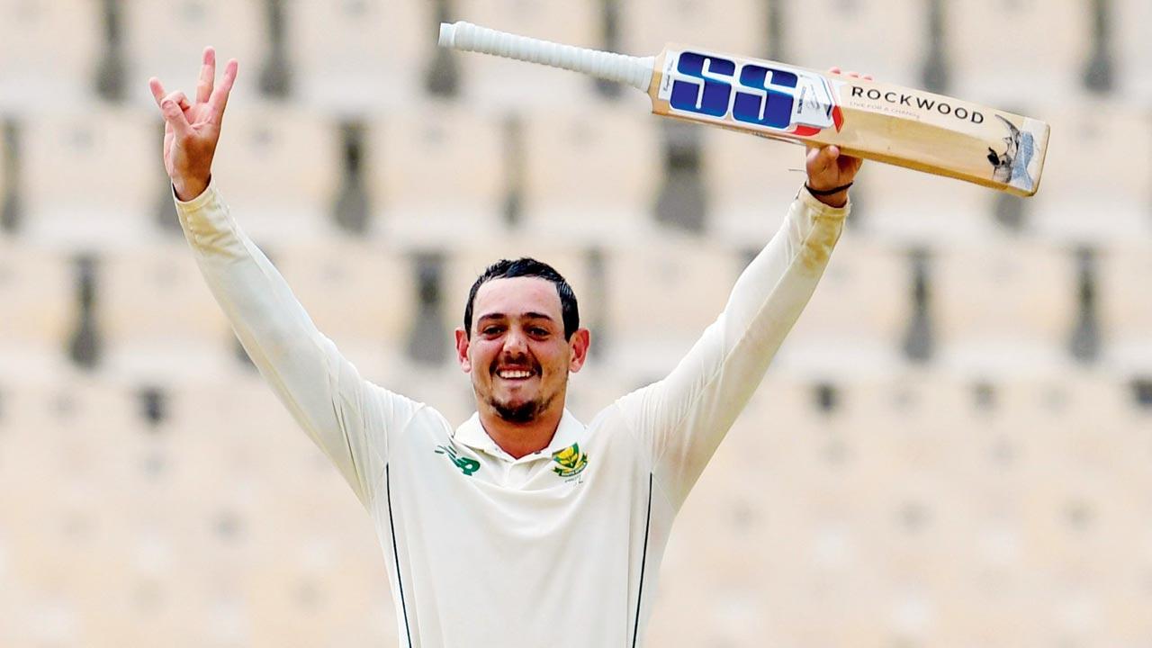 Quinton De Kock dedicates ton against  Windies to rhino conservation