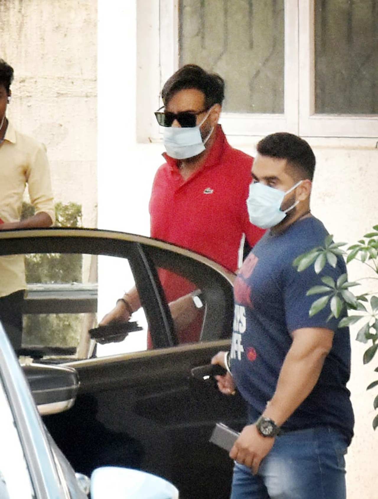 Ajay Devgn was snapped in Juhu, Mumbai. The actor announced that he would be producing the Hindi remake of the Telugu hit 'Naandhi' with leading South producer Dil Raju. The original, a courtroom crime drama, released in February this year.