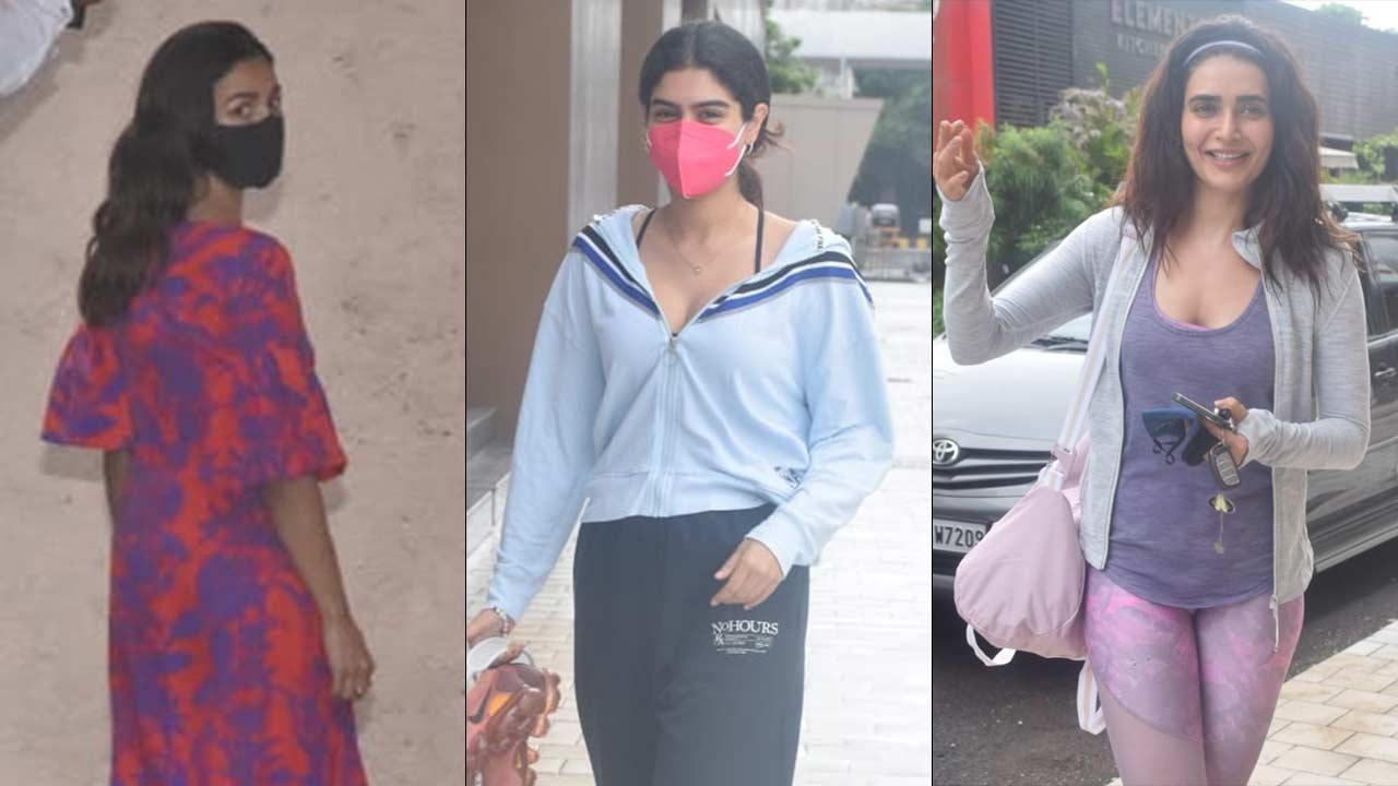Alia Bhatt, Karishma Tanna, Karan Tacker, Khushi Kapoor snapped in Mumbai