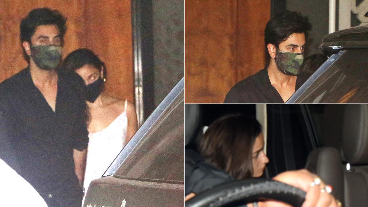 Lovebirds - Ranbir Kapoor and Alia Bhatt too were snapped at Arjun Kapoor's party. While Alia didn't seem much interested in getting clicked by the paparazzi, Ranbir looked pretty cool with it. Alia has been Arjun's co-star in '2 States', while Ranbir and Arjun have been friends for ages.