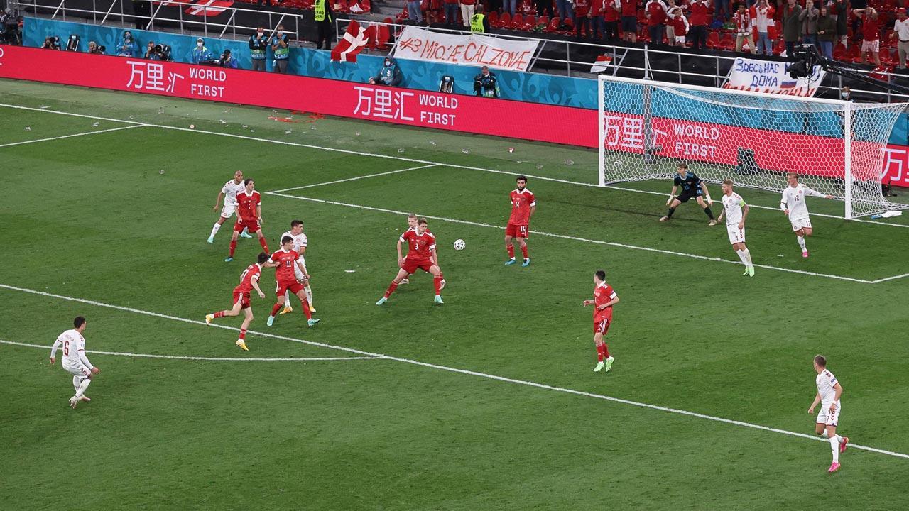 Euro 2020: Denmark thump Russia 4-1 to make last 16 in stunning fashion
