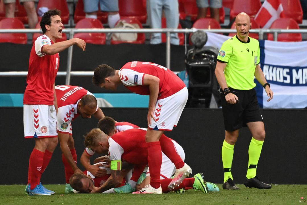Euro 2020: Denmark's Christian Eriksen collapses on pitch, match suspended