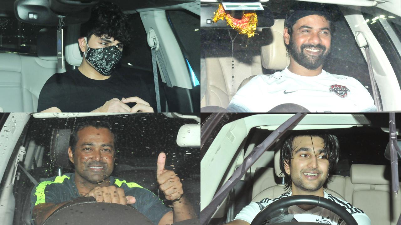 Ibrahim Ali Khan and Meezan Jafri, who too are avid fan of football, were present with their B-town buddies for the friendly match. Leander Paes and Shabir Ahluwalia, as seen in the picture, were quite evidently in a happy mood, after the game! 
