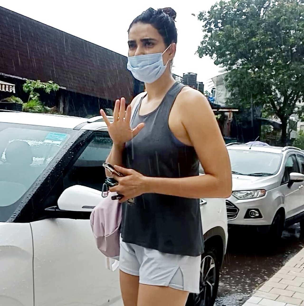 On the professional front, Karishma Tanna is all set to share the screen space with Sunny Leone in Bullets. This perfect masala entertainer also sees Deepak Tijori, Viveck Vaswani, Amaan F Khan, Taaha Shah & Mohan Kapur in pivotal roles and is directed by Devang Dholakia. On the professional front, Karishma Tanna is all set to share the screen space with Sunny Leone in Bullets. This perfect masala entertainer also sees Deepak Tijori, Viveck Vaswani, Amaan F Khan, Taaha Shah & Mohan Kapur in pivotal roles and is directed by Devang Dholakia.
