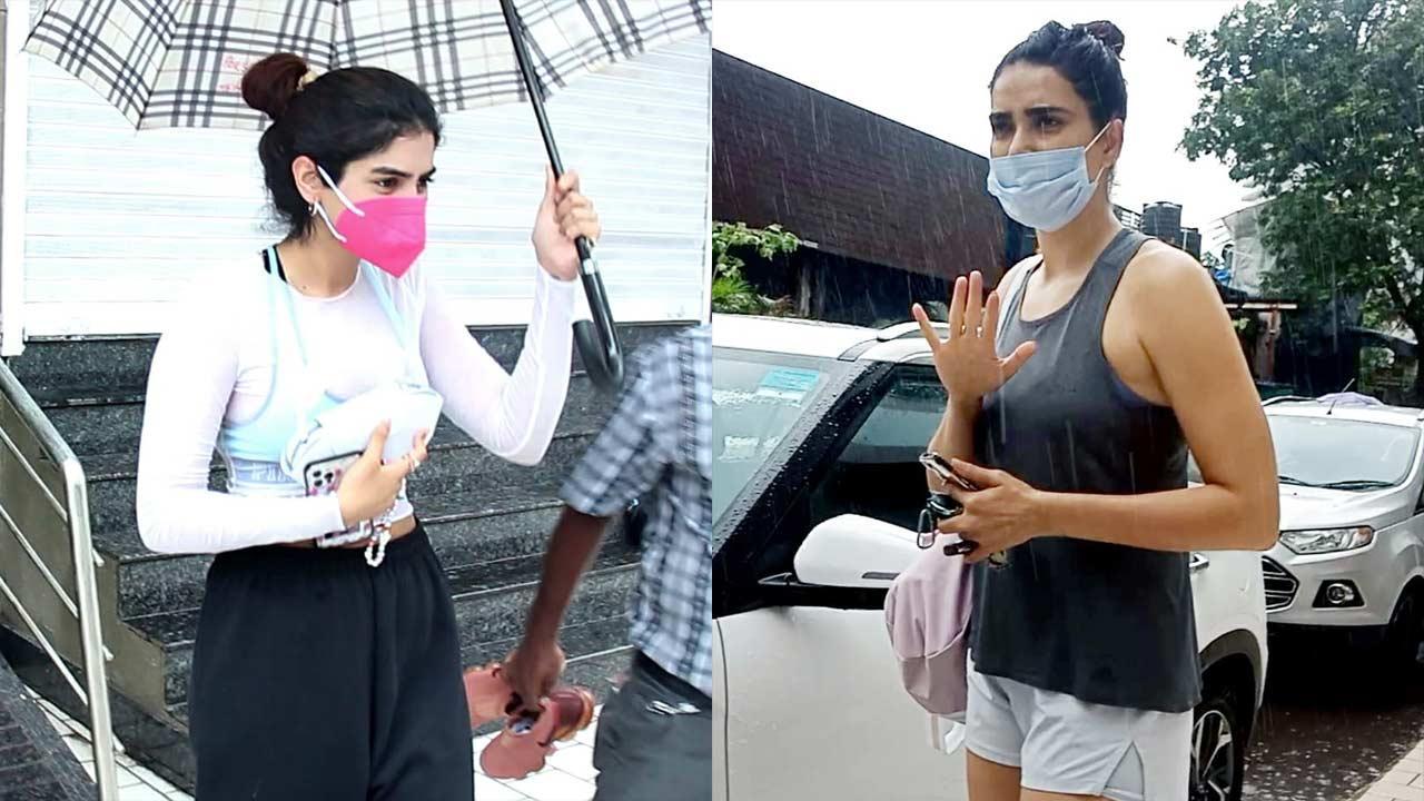 Karishma Tanna, Karan Tacker, Khushi Kapoor were clicked in Andheri