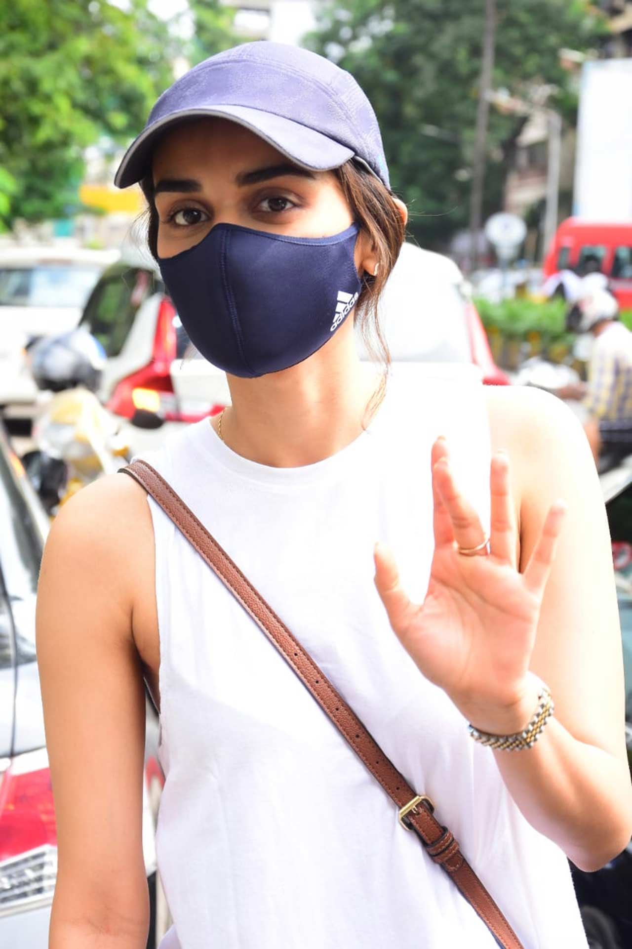Manushi Chillar waved at the paparazzi when clicked at a store in Bandra, Mumbai. The actress sported a basic white tee, paired with a pair of blue denim for her casual outing in the city. On the work front, Manushi is all set to make her Bollywood debut opposite Akshay Kumar in Prithviraj. All pictures/Yogen Shah
 
 