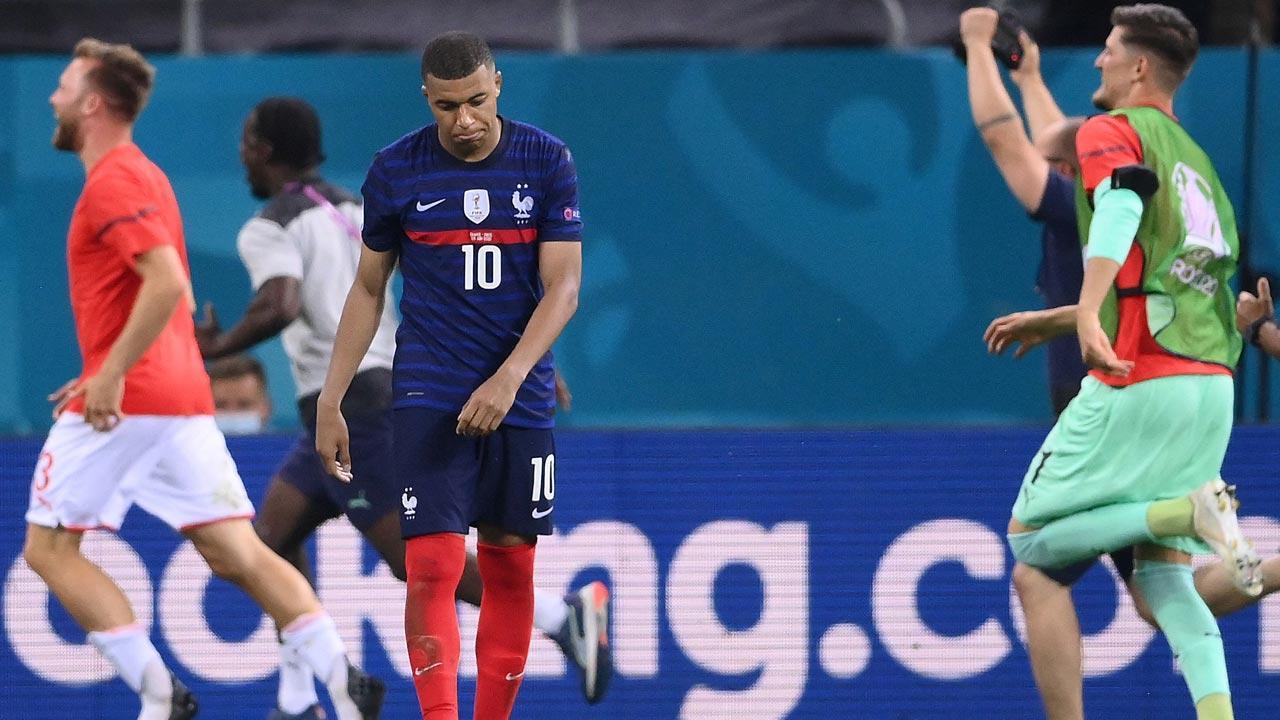 Euro 2020: Kylian Mbappe misses as Switzerland shock France in penalties