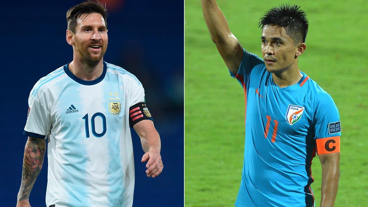 Sunil Chhetri surpasses Lionel Messi's tally to become 2nd highest int'l goalscorer among active players