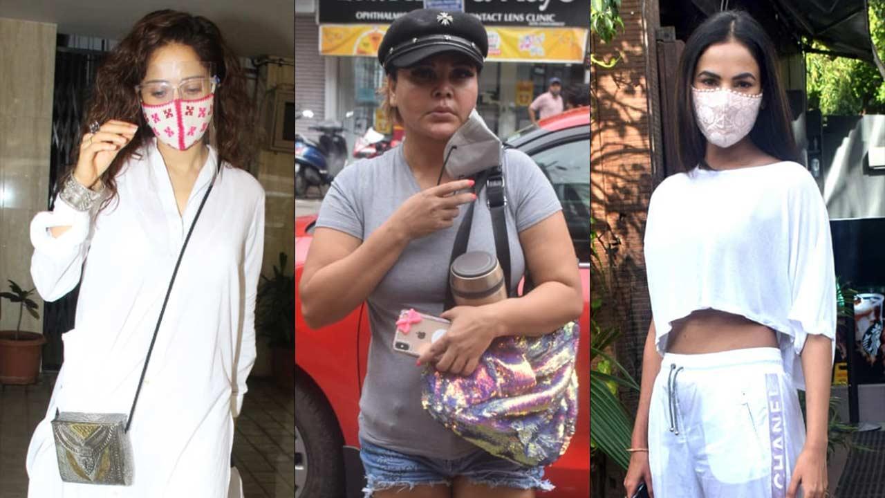 Nushrratt Bharuccha, Rakhi Sawant and Sonal Chauhan clicked in Mumbai