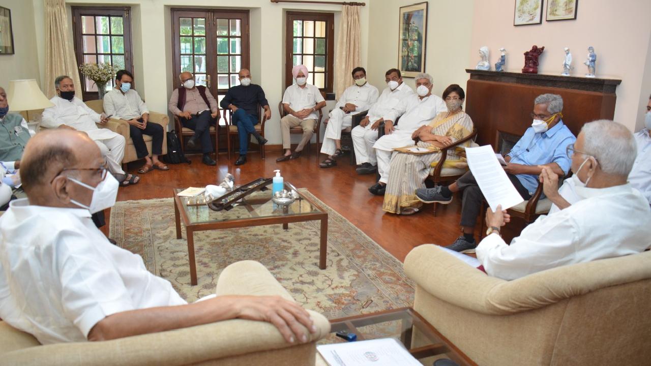 NCP leader Majid Menon said it was not a meeting for forming an anti-BJP front or a non-Congress front.