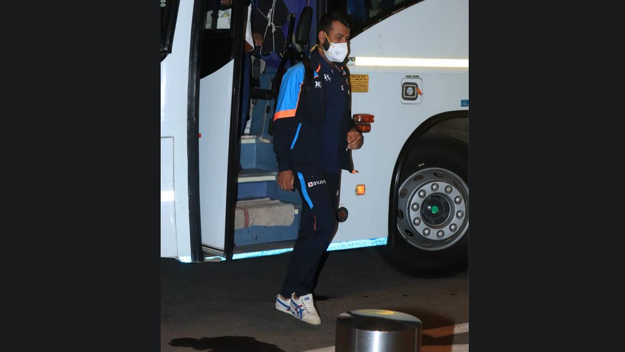 Indian cricket team will travel to Southampton on arrival in London and undergo tests.In pic: Cheteshwar Pujara
