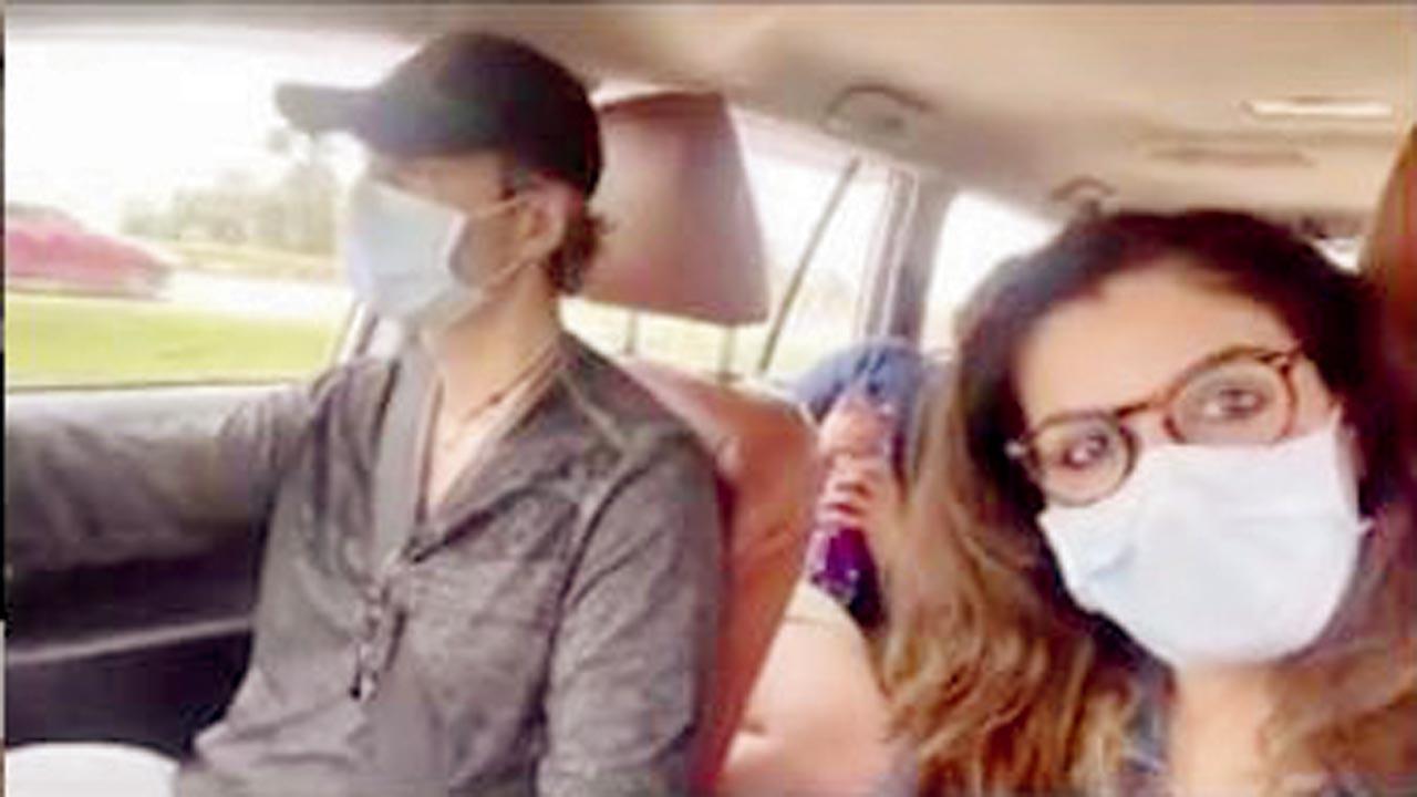 Exploring new destinations! Raveena Tandon is overjoyed as she takes a road trip with family