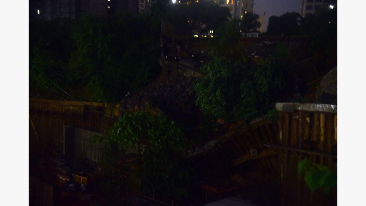 Mumbai rain: Retaining wall of Covid-19 quarantine facility in Powai collapses
