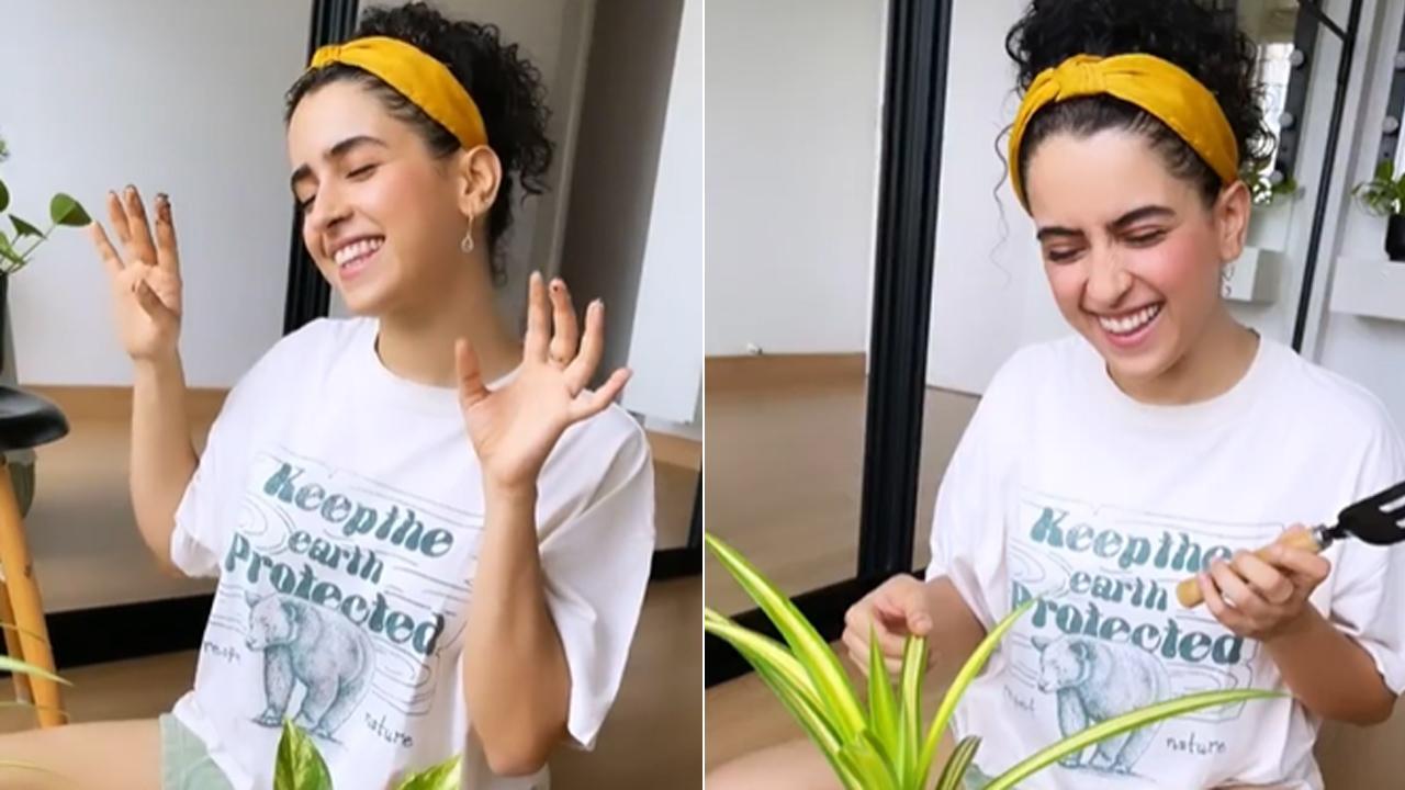 Sanya Malhotra loves to spend time in the company of her 'babies'!
